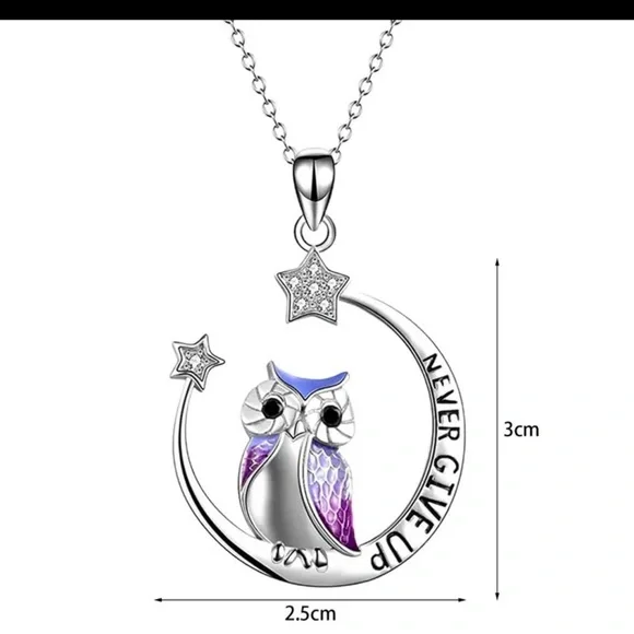 Owl Inspirational Necklace - Picture 2 of 2